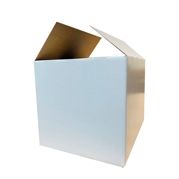 Caja Blanca Para Regalo y Empaque 28 x 21 x 21 Cm. Incluye 15 piezas