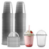Vaso Transparente Curvo Con Tapa 12oz. Caja Con 100 Vasos