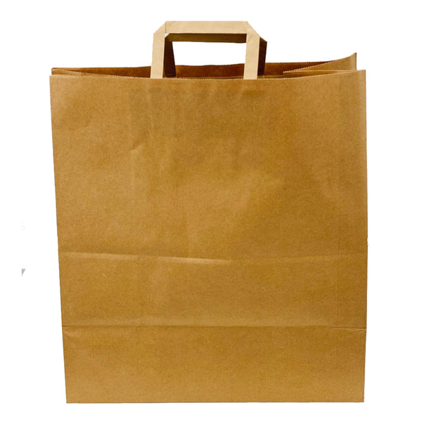 BOLSA KRAFT 36x19x39cm ASA PLANA MC - 100 PIEZAS