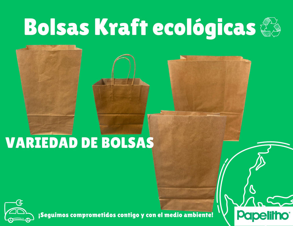 BOLSA KRAFT MC #8   PAQUETE CON 100 PIEZAS