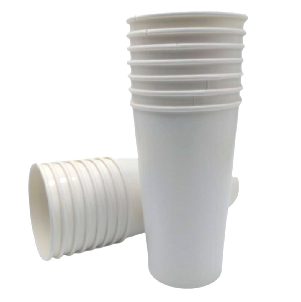 Vasos De Papel Para Cafe 16 Oz Con Tapa. Caja Con 100 Piezas