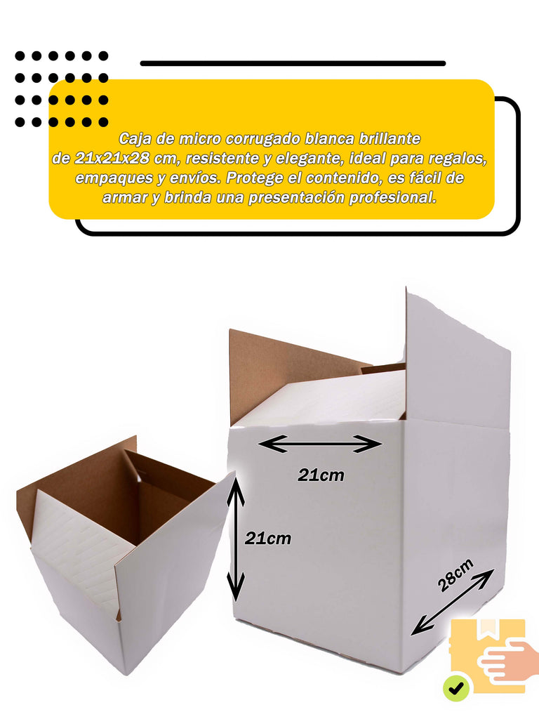 Pallet con 2000 cajas para envíos 21x21x28cm