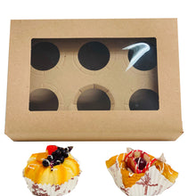 25 Cajas Kraft Para Repostería O Cupcakes De 6 Con Separador