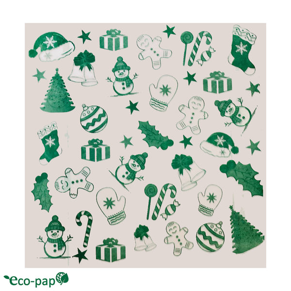 Papel Navideño Encerado Grado Alimenticio 35x35cm 500 Hojas