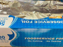 Papel Aluminio en Hojas de 23cm x 25cm. Presentación Caja con 500 hojas