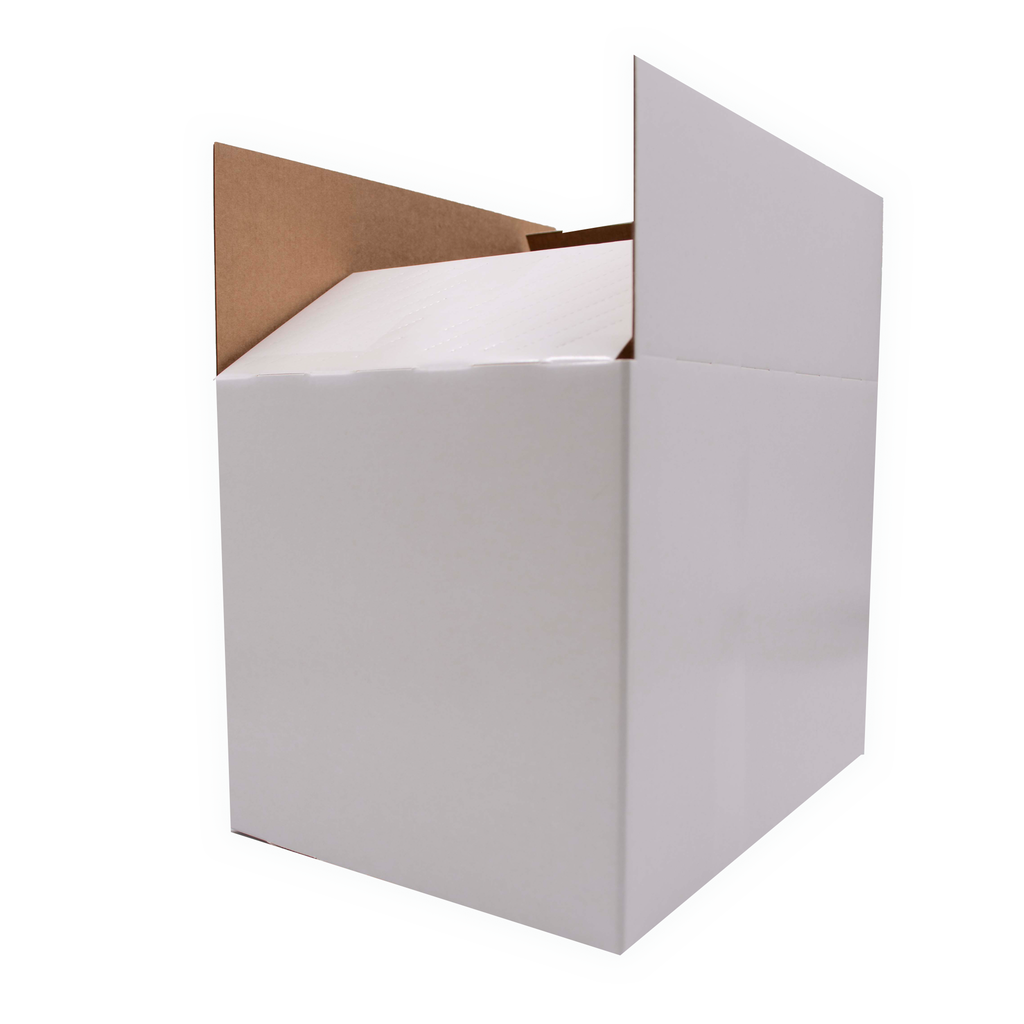 Pallet con 2000 cajas para envíos 21x21x28cm