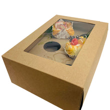 25 Cajas Kraft Para Repostería O Cupcakes De 6 Con Separador