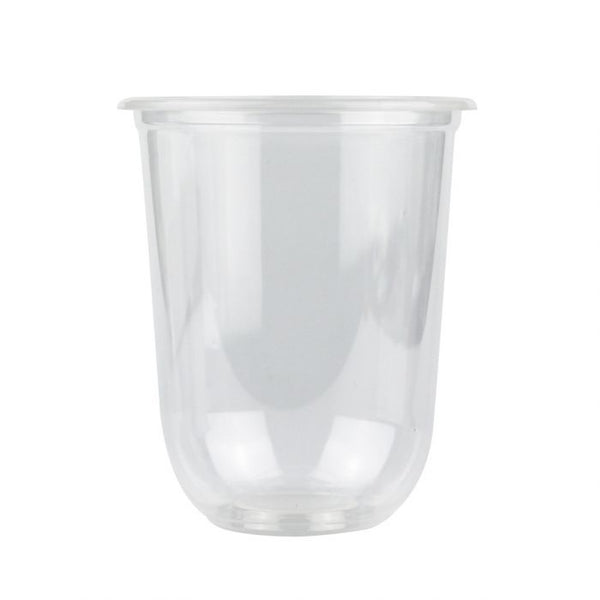 Vaso Transparente Curvo con Tapa Plana 16 Oz - 1000 Piezas