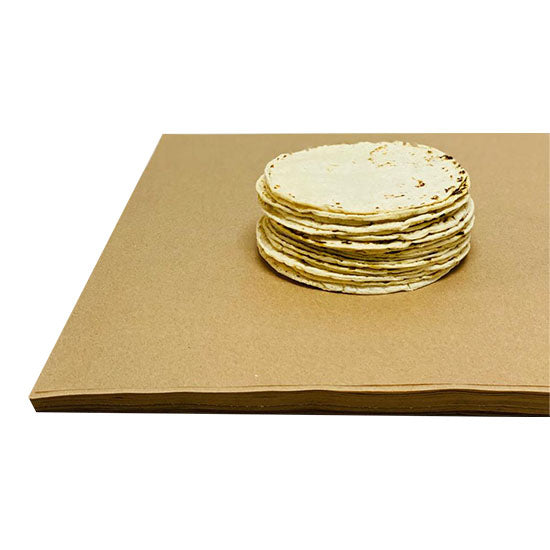 Papel Para Envoltura De Tortilla Para Medio Kilo 41x30cm. Bulto con 8 Kilos
