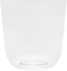 Vaso Transparente Curvo con Tapa Plana 16 Oz - 100 Piezas