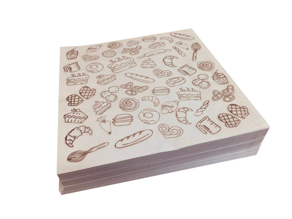 Papel Grado Alimenticio Bakery 1000 hojas 30x30cm