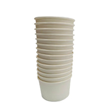 Vaso De Papel Blanco Para Helado 236 Ml (8oz) C/ Tapa 1000pz Blanco