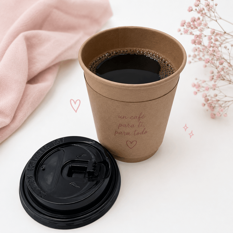 Vaso Desechable Biodegradable 10oz Para Bebida Caliente