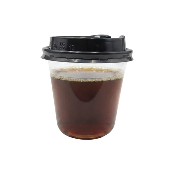 Vaso Transparente  Curvo 12oz Tapa Boquilla