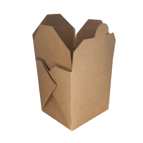 Caja desechable de papel para llevar, de alimentos de piezas