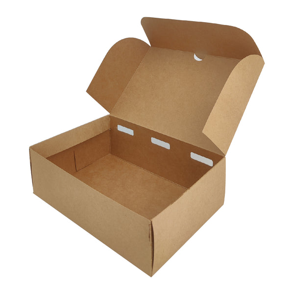 Caja Buff Kraft Para Alimentos Fast Food